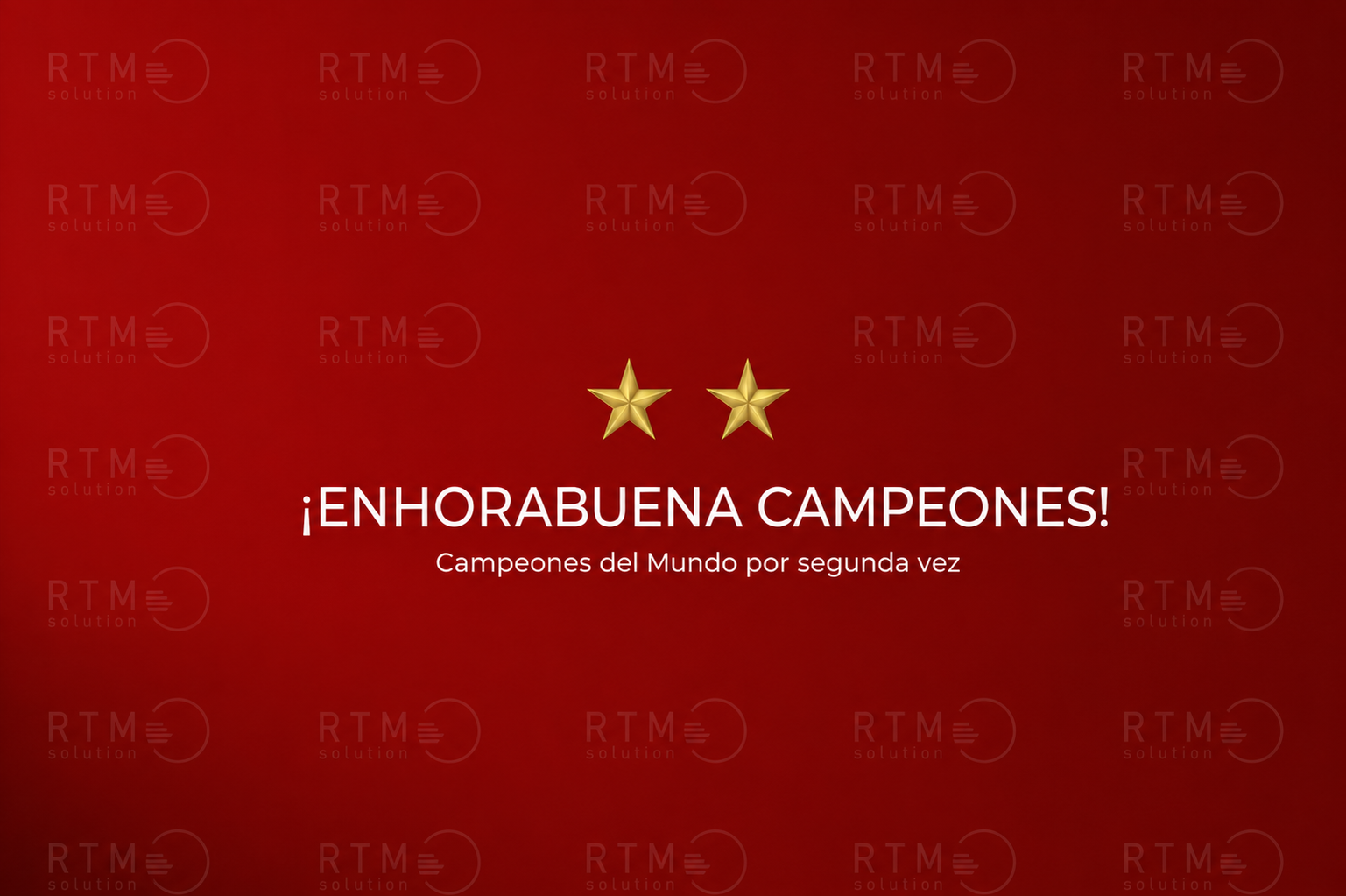Enhorabuena campeones